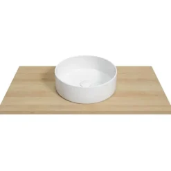 Naturel Plan Stilla 90x2,5x46 cm marron (STILLAF09001)* Plan De Travail Salle De Bains