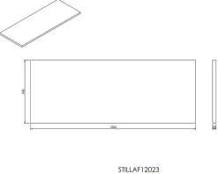 Naturel Plan Stilla 120x2,5x46 cm blanc (STILLAF12023)