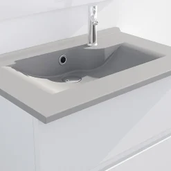 Cuisibane Plan simple vasque design gris RESILOGE - 70 cm