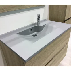 Cuisibane Plan simple vasque design gris RESILOGE - 70 cm