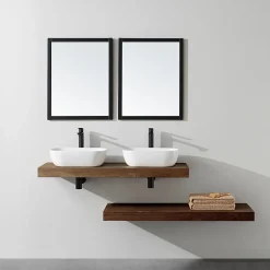 Stano Plan suspendu pour vasque TOP noyer 120 x 46 cm