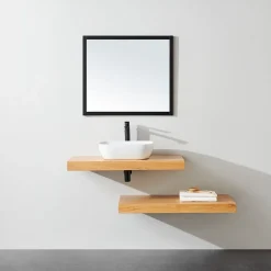 Stano Plan suspendu pour vasque TOP chêne 100 x 46 cm