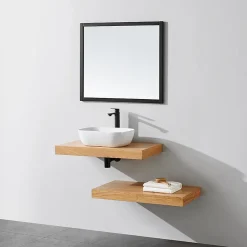 Stano Plan suspendu pour vasque TOP chêne 100 x 46 cm