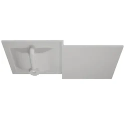 Cuisibane Plan vasque 120 cm en résine 1 vasque décentrée - ATOLL* Plan Simple Vasque