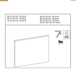 Otitec Plan vasque - L.60 x H.2 x P.46,5 cm - CREMA