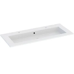 Plan vasque blanc en céramique l.120 cm, Calao