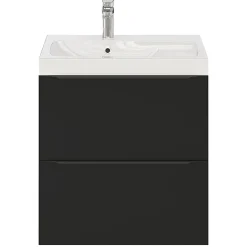 GoodHome Plan vasque blanc en résine l.60 cm Mila