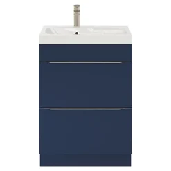 GoodHome Plan vasque blanc en résine l.60 cm Mila