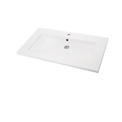 Cooke & Lewis Plan vasque blanc en résine l.90 cm, Calao