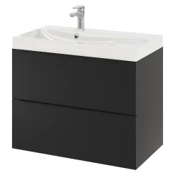 GoodHome Plan vasque blanc Mila 80 cm