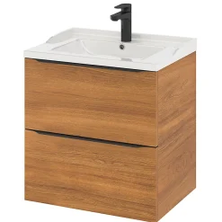 GoodHome Plan vasque blanc Lana 60 cm