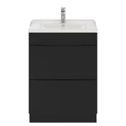 GoodHome Plan vasque blanc Lana 60 cm