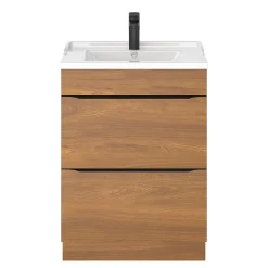 GoodHome Plan vasque blanc Lana 60 cm