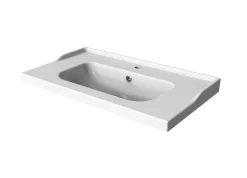 GoodHome Plan vasque blanc Lana 80 cm* Plan Simple Vasque