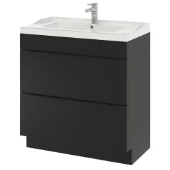 GoodHome Plan vasque blanc Lana 80 cm* Plan Simple Vasque