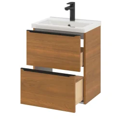 GoodHome Plan vasque faible profondeur blanc Nira 50 cm