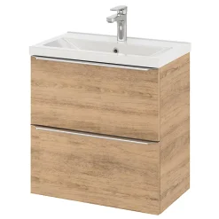 GoodHome Plan vasque faible profondeur blanc Nira 60 cm* Plan Simple Vasque