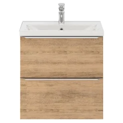 GoodHome Plan vasque faible profondeur blanc Nira 60 cm* Plan Simple Vasque