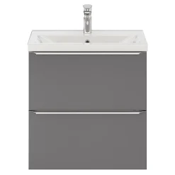 GoodHome Plan vasque faible profondeur blanc Nira 60 cm* Plan Simple Vasque