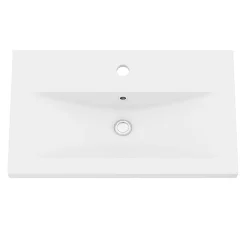 GoodHome Plan vasque faible profondeur blanc Nira 60 cm* Plan Simple Vasque