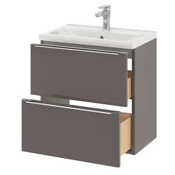 GoodHome Plan vasque faible profondeur blanc Nira 60 cm* Plan Simple Vasque