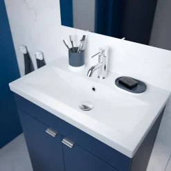 GoodHome Plan vasque faible profondeur blanc Nira 60 cm* Plan Simple Vasque