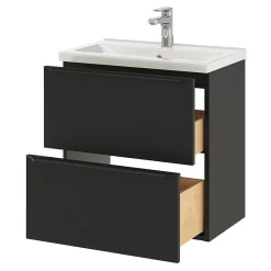 GoodHome Plan vasque faible profondeur blanc Nira 60 cm* Plan Simple Vasque
