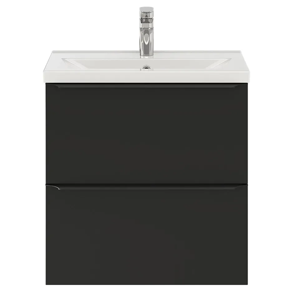 GoodHome Plan vasque faible profondeur blanc Nira 60 cm* Plan Simple Vasque