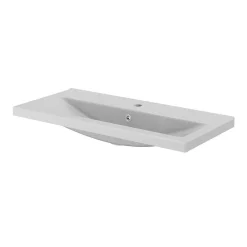 GoodHome Plan vasque faible profondeur blanc Nira 80 cm* Plan Simple Vasque