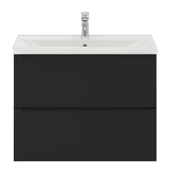 GoodHome Plan vasque faible profondeur blanc Nira 80 cm* Plan Simple Vasque