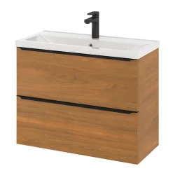 GoodHome Plan vasque faible profondeur blanc Nira 80 cm* Plan Simple Vasque