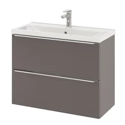 GoodHome Plan vasque faible profondeur blanc Nira 80 cm* Plan Simple Vasque