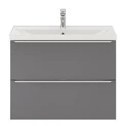 GoodHome Plan vasque faible profondeur blanc Nira 80 cm* Plan Simple Vasque