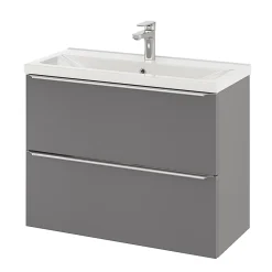 GoodHome Plan vasque faible profondeur blanc Nira 80 cm* Plan Simple Vasque