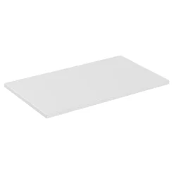 Meublorama Plan vasque ICON 80 cm Finition blanc alpin mat Accessoire meuble sous vasque moderne