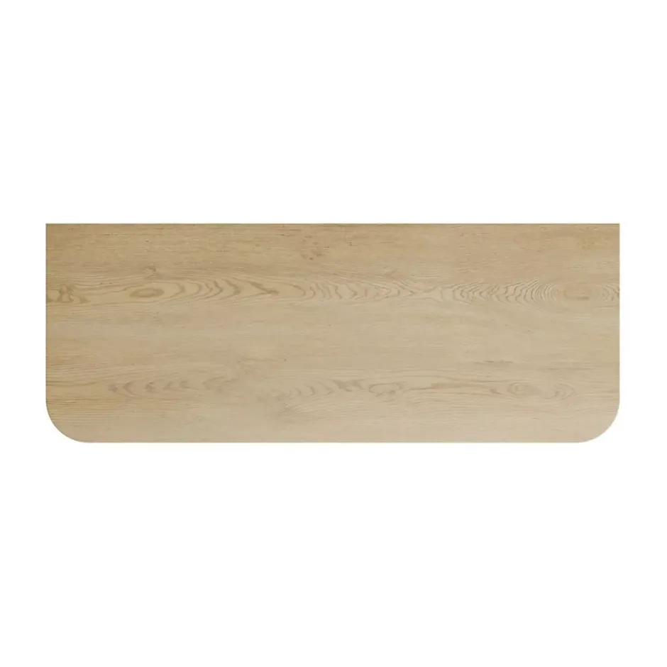 Meublorama Plan vasque KORI 120 cm chene clair Accessoire pour meuble sous vasque* Plan Double Vasque