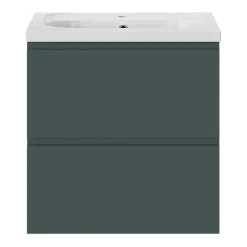GoodHome Plan vasque l.60,6 x H.12,3 x P.45,2 cm, en céramique blanche, levanna* Plan Simple Vasque