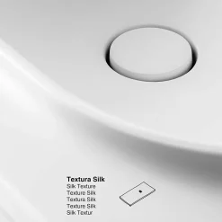 Poalgi Plan vasque lavabo résine Wraitom 120x46 cm blanc série Bül