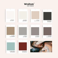 Poalgi Plan vasque lavabo résine Wraitom 120x46 cm marron tundra série Bül