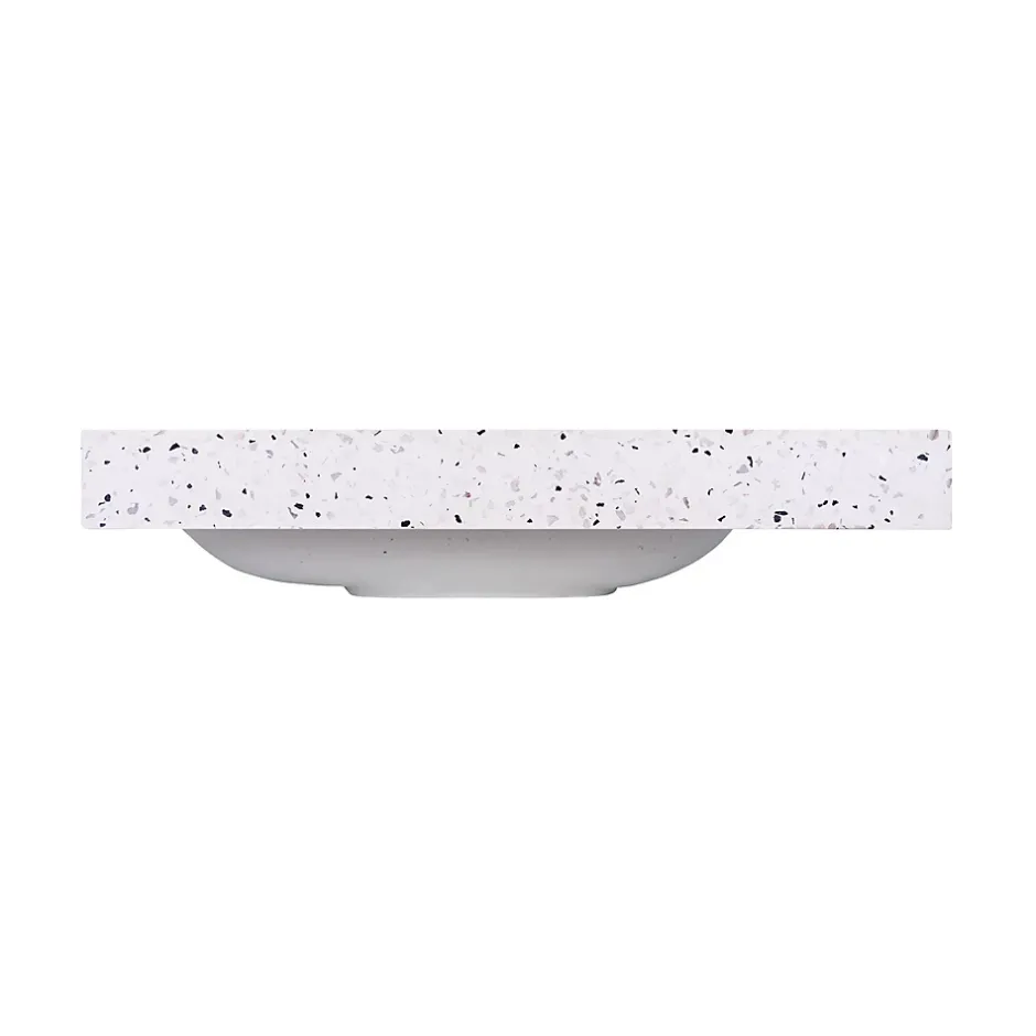 Homesight Plan vasque lave-mains l.44,2 x H.5 x P.23,2 cm , terrazzo,