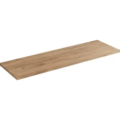 Meublorama Plan vasque NALYA 140 cm Chene clair Plateau bois pour grand meuble suspendu