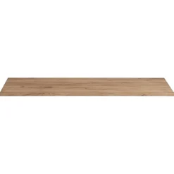 Meublorama Plan vasque NALYA 120 cm Chene clair Plateau bois pour double meuble sous vasque