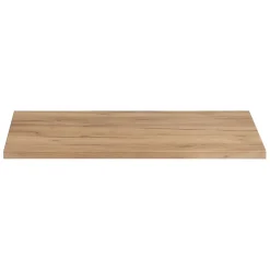 Meublorama Plan vasque NALYA 80 cm Chene clair Plateau bois pour meuble sous vasque suspendu* Plan Double Vasque