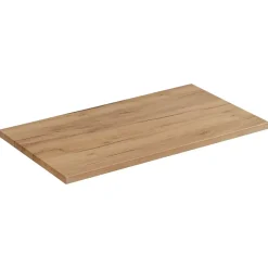 Meublorama Plan vasque NALYA 61 cm Chene clair Plateau supérieur pour meuble suspendu* Plan Double Vasque