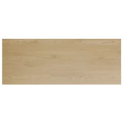 Meublorama Plan vasque NATURA 120 cm Chene clair Finition bois À poser* Plan Double Vasque