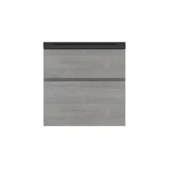 Plan vasque noir en résine faible profondeur l.60 cm, Calao