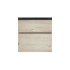Plan vasque noir en résine faible profondeur l.60 cm, Calao