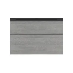 Plan vasque noir en résine faible profondeur l.90 cm, Calao* Plan Simple Vasque