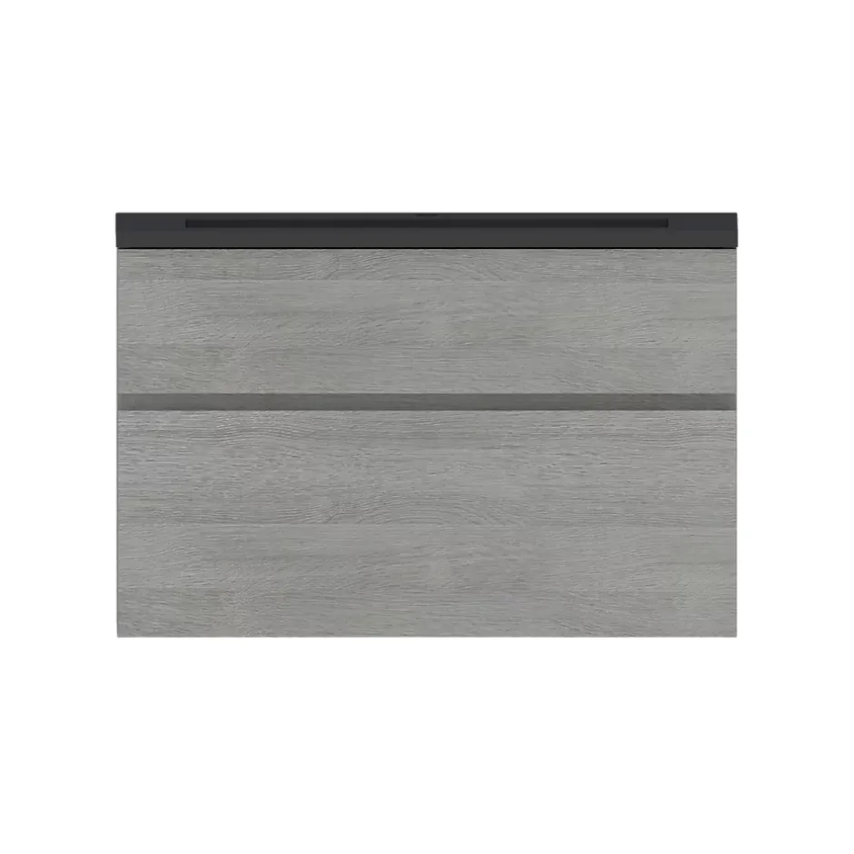 Plan vasque noir en résine faible profondeur l.90 cm, Calao* Plan Simple Vasque