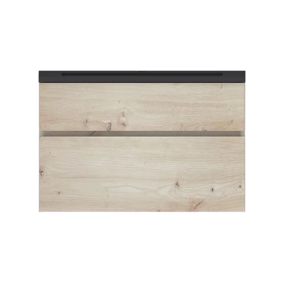 Plan vasque noir en résine faible profondeur l.90 cm, Calao* Plan Simple Vasque